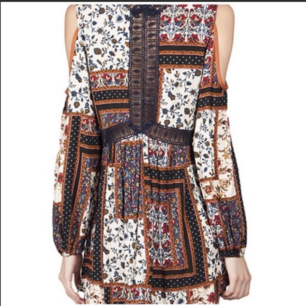 Bohemian Multi-Printed Long Sleeve Mini Dress Tunic - Picture 7 of 14